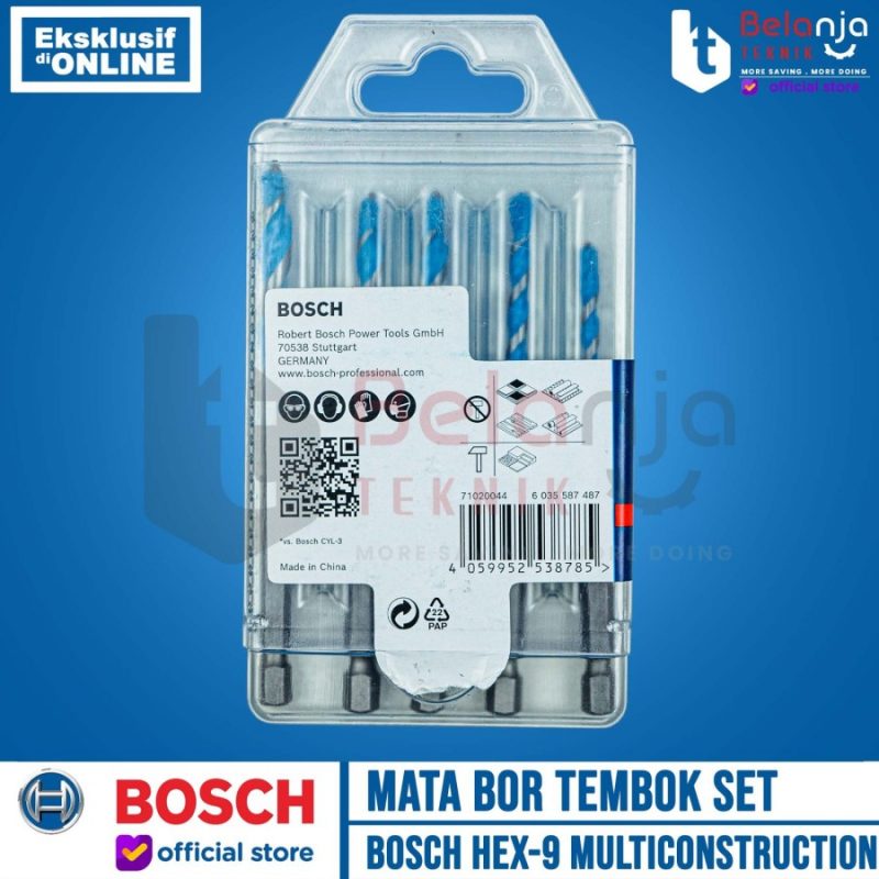 Bosch Mata Bor Tembok Set 5 Pcs Hex 9 Multiconstruction Drill Bit Hex9 - Image 4