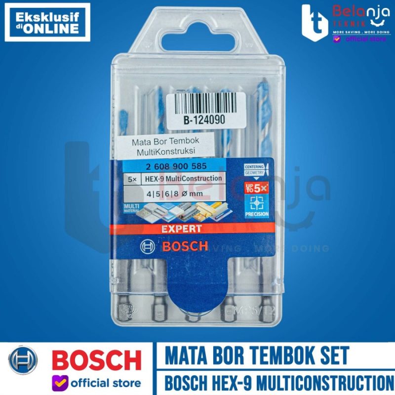 Bosch Mata Bor Tembok Set 5 Pcs Hex 9 Multiconstruction Drill Bit Hex9 - Image 3